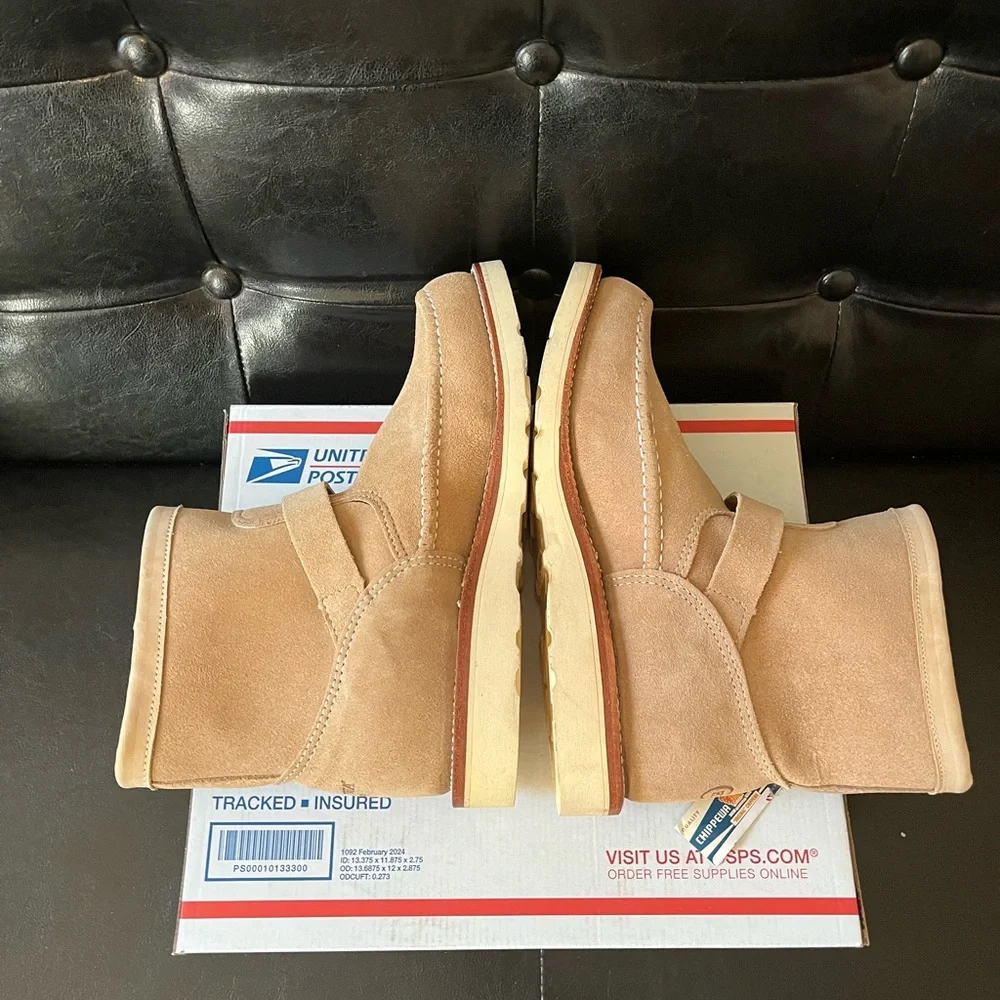Chippewa Highlander Moc Toe Engineer‎ Khaki Suede
